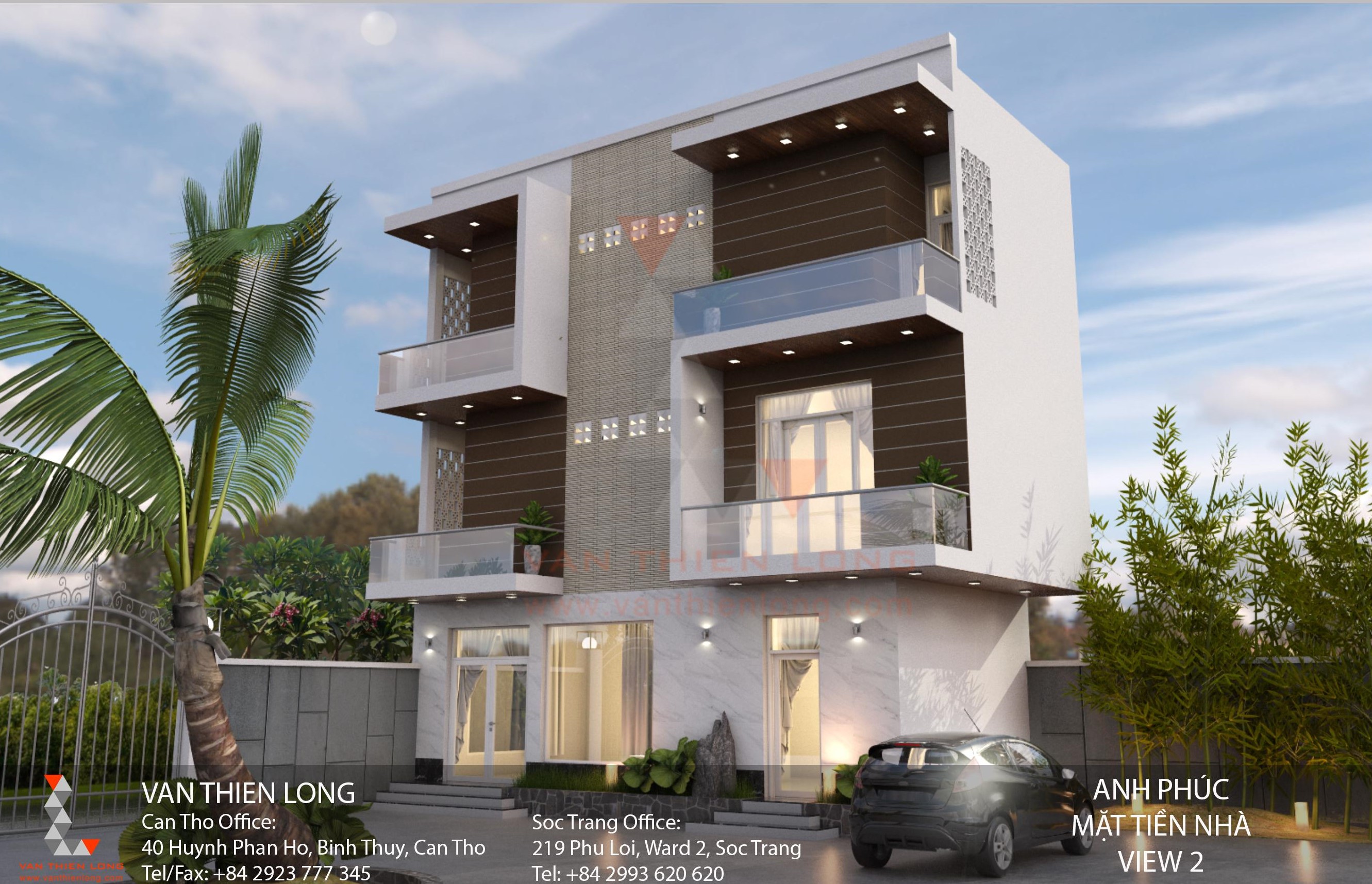 Nhà phố phong cách hiện đại